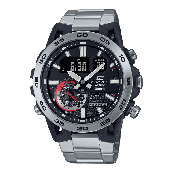 Casio Edifice Silver Stainless Strap Bluetooth 100 Meter World Time Watch