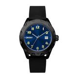 DKNY CONSIGN BLACK SILICONE STRAP MEN WATCH DK1G046P0035