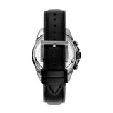 DKNY CONSIGN BLACK LEATHER STRAP MEN WATCH DK1G049L0035