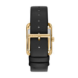 Dkny Consign City Maxi Black Leather Strap Women's Watch DK1L001L0025