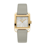 DKNY CONSIGN ICONIC GREY LEATHER STRAP WOMEN WATCH DK1L004L0025