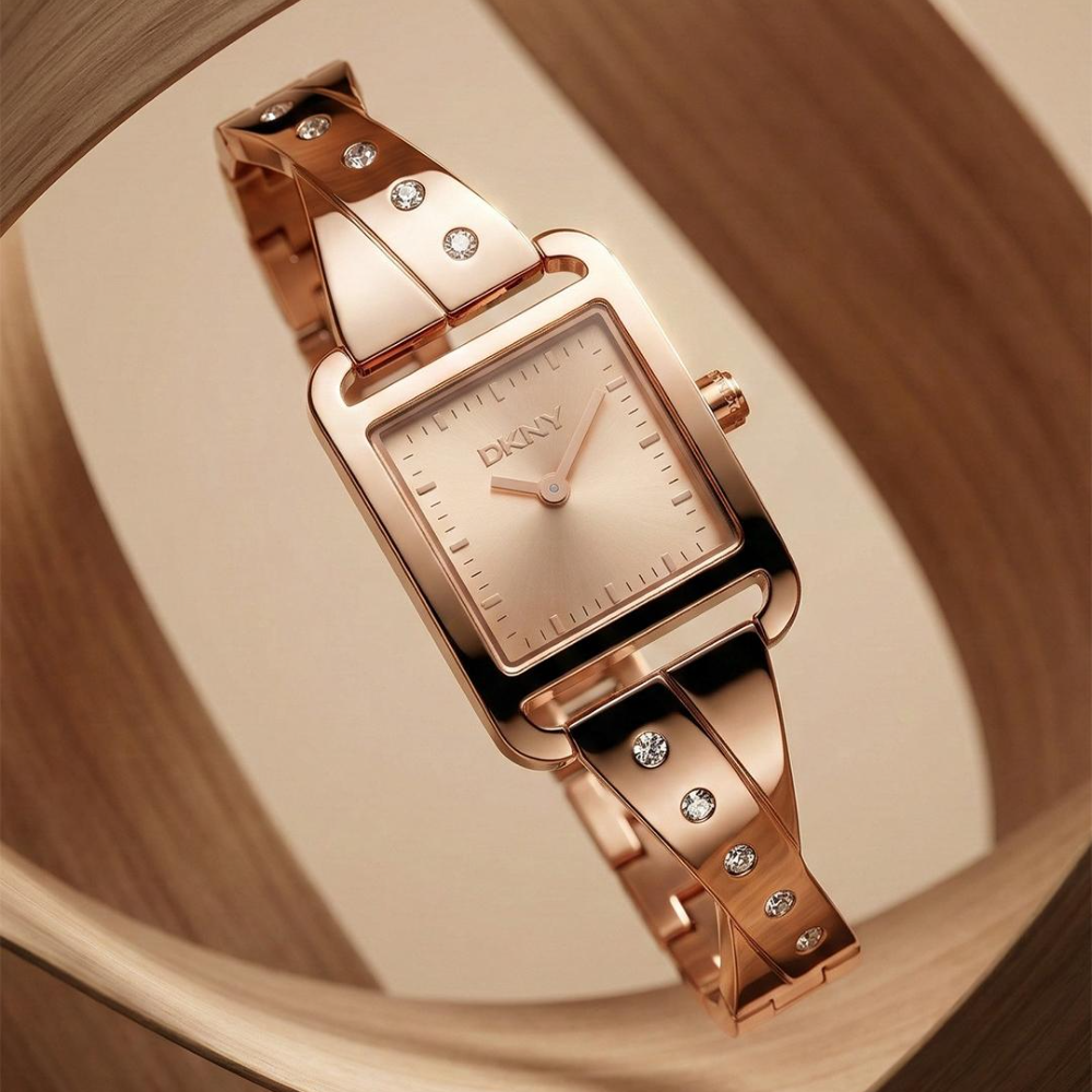 Dkny Consign Rose Gold Stainless Steel Strap Women's Watch DK1L005M0035