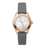 DKNY ASTORIA LOGO GREY LEATHER STRAP WOMEN WATCH DK1L033L0035
