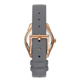 DKNY ASTORIA LOGO GREY LEATHER STRAP WOMEN WATCH DK1L033L0035