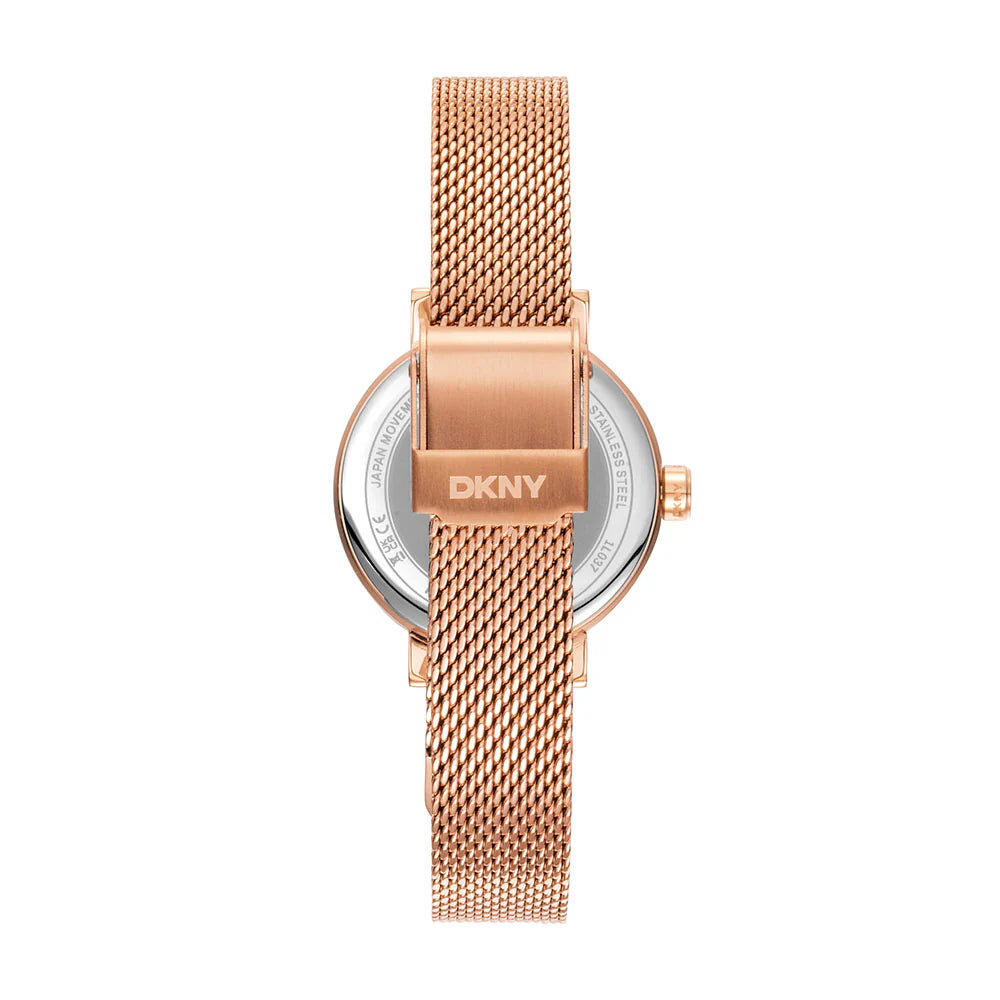Dkny Soho Mini Rose Gold Stainless Steel Strap Women's Watch DK1L037M0045