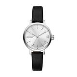 Dkny Soho Glitz Black Leather Strap Women's Watch DK1L038L0015