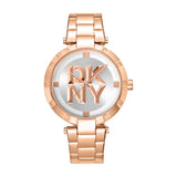 DKNY ESSENTIAL LOGO STAINLESS STEEL STRAP WOMEN WATCH DK1L041M0075