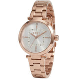DKNY Analog Silver Dial Rose Gold Stainless Steel Strap Women's Watch DK1L092M0085