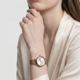 DKNY Analog Silver Dial Rose Gold Stainless Steel Strap Women's Watch DK1L092M0085