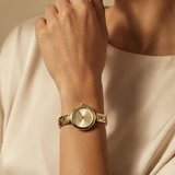 Dkny Logo Gold Stainless Steel Strap Women's Watch DK1L115M0035