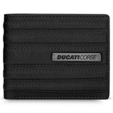 Ducati Wallet Corse Black Leather for Men DTLGW2200101