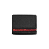 Ducati Wallet Corse Black Genuine Leather For Men DTLGW2201101