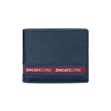 Ducati Wallet Corse Blue Genuine Leather For Men DTLGW2201102