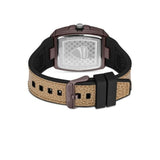 Ducati Men's Brown Analog Leather Strap Watch DTWGB0000702