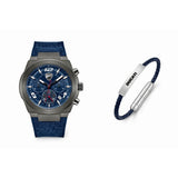 Ducati Blue Dial Silicone Strap Men's Watch - With Bracelet | DTWGC0002002-4702SET