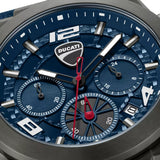 Ducati Blue Dial Blue Silicone Strap Men's Watch - Chronograph | DTWGC0002002