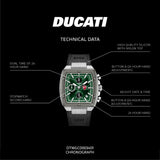Ducati Black High Quality Silicon Strap Men's Watch - Chronograph | DTWGC0003401
