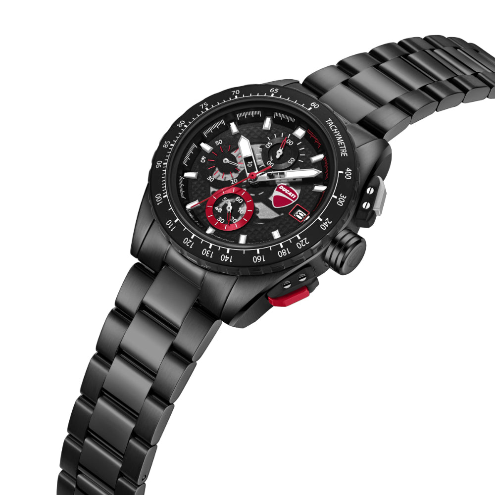 Ducati Extreme Sports Black Dial Stainless Steel Strap Men's Watch DTWGI0003601
