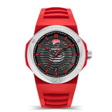 Ducati Corse Black Dial Red Silicone Strap Men Watch DTWGN0000507