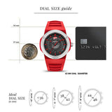 Ducati Corse Black Dial Red Silicone Strap Men Watch DTWGN0000507