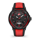 Ducati Corse Black Dial Red Silicone Strap Men Watch DTWGN2018904