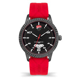 Ducati Corse Black Dial Red Silicone Strap Men Watch DTWGN2019503