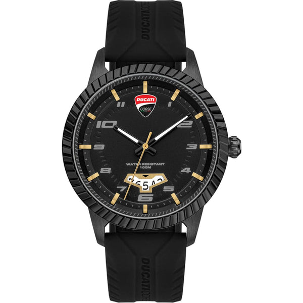 Ducati Corse Black Dial Silicone Strap Men Watch DTWGN2019504