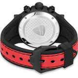 Ducati Corse Chronograph Black Dial Red Rubber Strap Men Watch DTWGO0000201