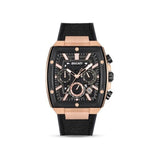 Ducati Chronograph Black Strap Rose Gold Square Dial Watch DTWGO0001005