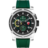 Ducati Corse Green Silicone Strap Men's Watch - Chronograph | DTWGO0001603