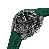Ducati Corse Green Silicone Strap Men's Watch - Tachymeter | DTWGO0001704