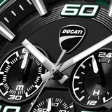 Ducati Corse Green Silicone Strap Men's Watch - Tachymeter | DTWGO0001704