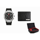 Ducati Corse Black Silicone Strap Men's Watch - With Wallet | DTWGO0001801-1501SET