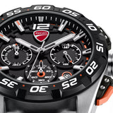 Ducati Corse Black Silicone Strap Men's Watch - Chronograph | DTWGO0001805