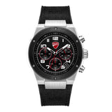 Ducati Chronograph Black Dial Silicone Strap Men's Watch DTWGO0002501