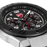 Ducati Chronograph Black Dial Silicone Strap Men's Watch DTWGO0002501