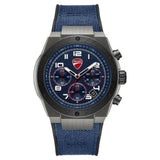 Ducati Chronograph Blue Dial Silicone Strap Men's Watch DTWGO0002502