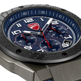 Ducati Chronograph Blue Dial Silicone Strap Men's Watch DTWGO0002502
