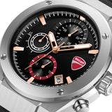 Ducati Chronograph Black Dial Silicone Strap Men's Watch DTWGO0003101