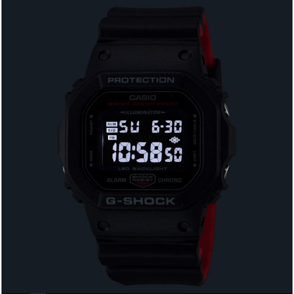 Casio G-Shock Black Resin Strap Men Watch DW-5600UHR-1DR-P