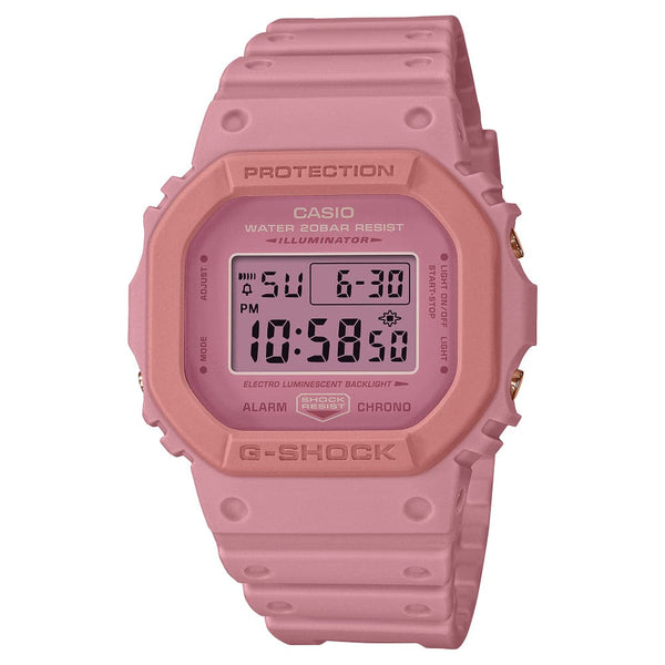 Casio G-Shock Digital Pink Resin Strap Women Watch DW-5610SL-4A4DR-P