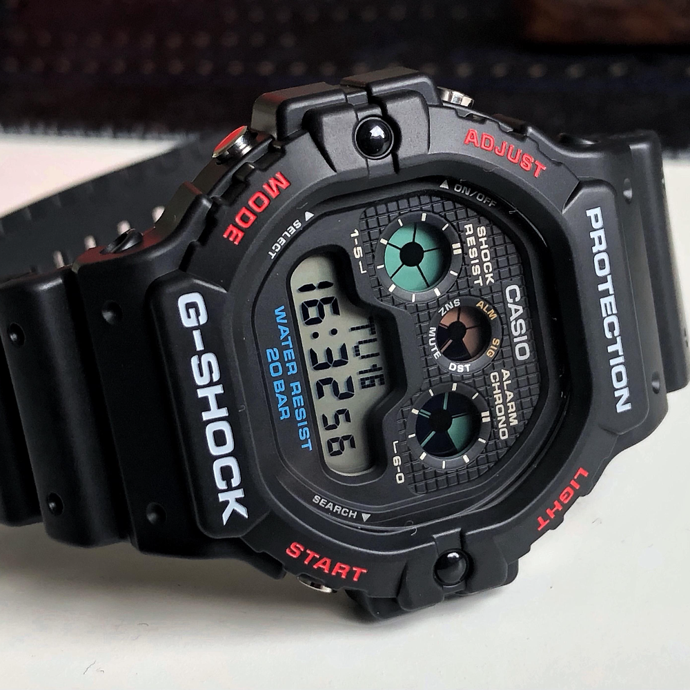 Casio G-Shock Digital Black Resin Strap Men's Watch - Shock Resistant | DW-5900U-1DR-P
