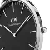 Daniel Wellington Black Dial Leather Strap Men Watch DW00100145