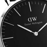 Daniel Wellington Black Dial Leather Strap Men Watch DW00100145