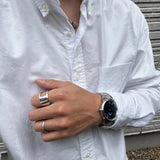 Daniel Wellington Black Dial Silver Stainless Steel Strap Men Watch DW00100208