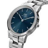 Daniel Wellington Blue Dial Silver Stainless Steel Strap Men Watch DW00100458