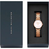 Daniel Wellington Petite Lumine Rose Gold Stainless Steel Strap Women Watch DW00100617