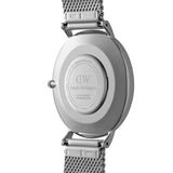 Daniel Wellington Classic Black Dial Silver Strap Unisex Watch DW00100629