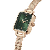 Daniel Wellington Green Dial Milanese Stainless Steel Strap Women Watch DW00100648