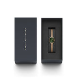 Daniel Wellington Green Dial Milanese Stainless Steel Strap Women Watch DW00100648